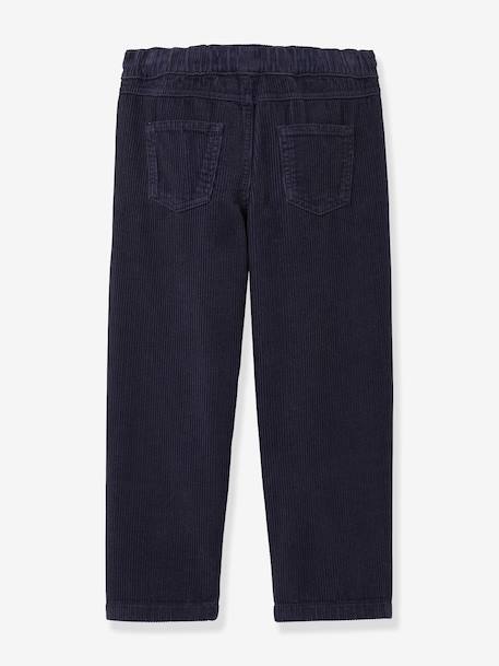 Pantalon velours Relax marine - vertbaudet enfant 