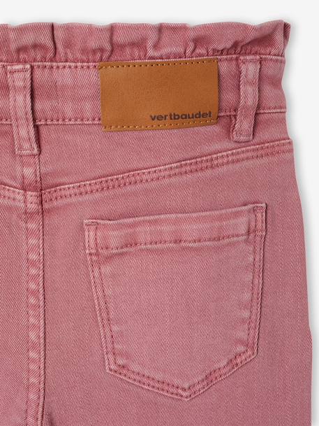 Pantalon slim fille morphologie fin encre+mauve - vertbaudet enfant 