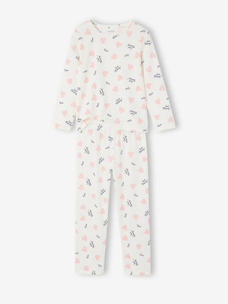 Lot de 2 pyjamas longs fille bleu ardoise - vertbaudet enfant 