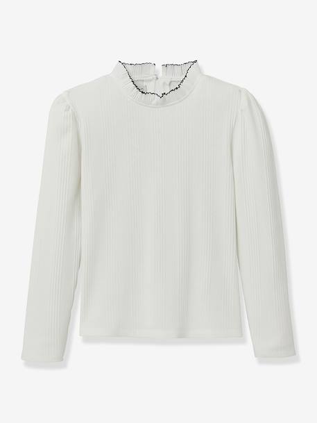 Fille-T-shirt, sous-pull-Sous-pull-Sous-pull col volant