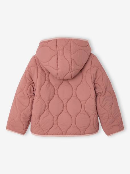 Doudoune légère fille bois de rose+vanille - vertbaudet enfant 