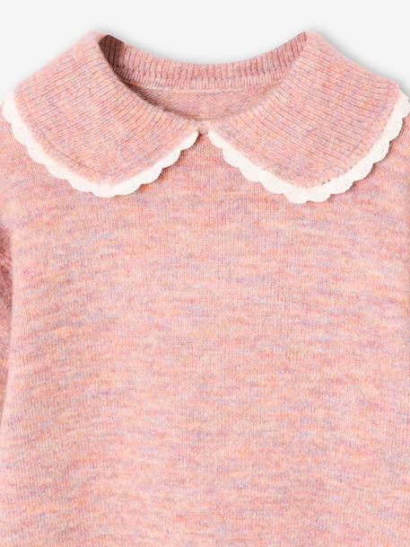 Pull fille col romantique blush - vertbaudet enfant 