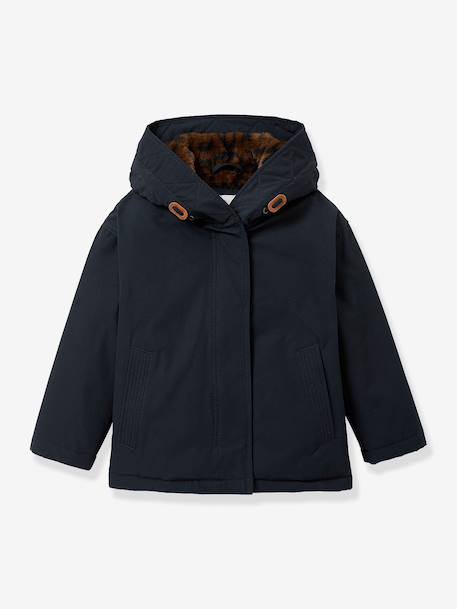 Parka léopard marine - vertbaudet enfant 