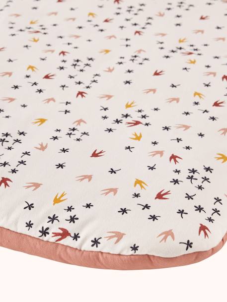Tapis de sol carré Hirondelles BLANC CLAIR UNI AVEC DECOR - vertbaudet enfant 