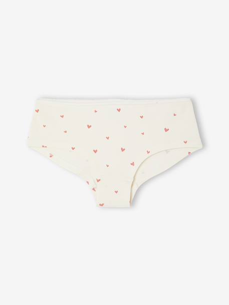 Lot de 7 shorties fille beige - vertbaudet enfant 