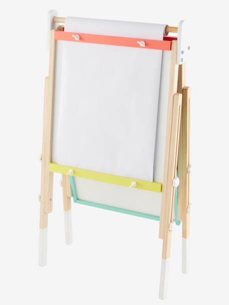 Tableau pliable et réglable en hauteur 3 en 1 en bois FSC® multicolore+Rose - vertbaudet enfant 