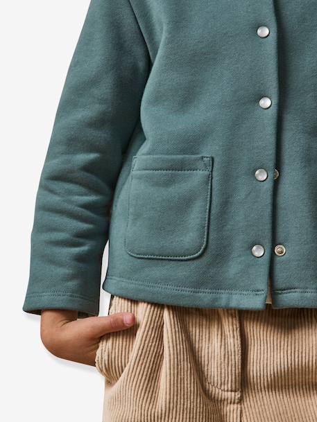 Cardigan molleton vert foncé - vertbaudet enfant 