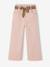 Pantalon large fille camel+rose poudré - vertbaudet enfant 