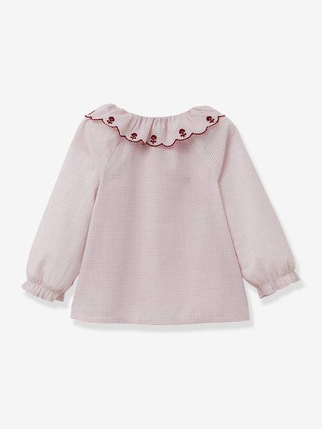 Blouse met ruitdessin rood - vertbaudet enfant 