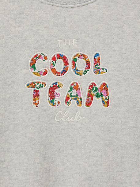 Sweatshirt Cool Team CYRILLUS grijs - vertbaudet enfant 