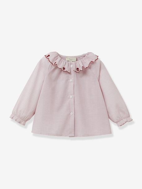 Blouse à carreaux rouge - vertbaudet enfant 