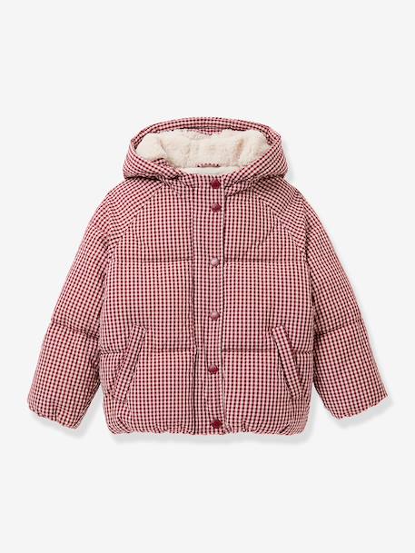 Doudoune vichy rouge - vertbaudet enfant 