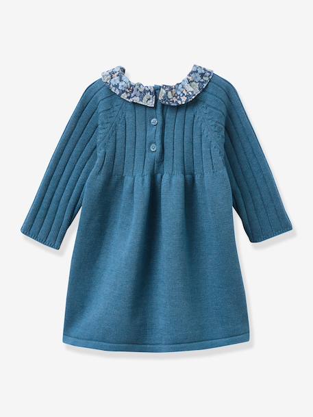 Gebreide jurk CYR blauw - vertbaudet enfant 