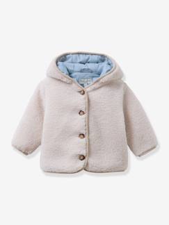 -Sherpa babycape met capuchon