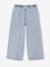 Pantalon large fille bleu moyen+denim bleached - vertbaudet enfant 