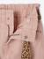 Pantalon large fille camel+rose poudré - vertbaudet enfant 
