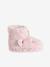 Chaussons montants enfant beige imprimé+rose - vertbaudet enfant 