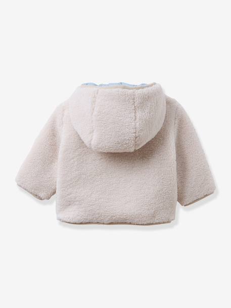 Veste sherpa à capuche écru - vertbaudet enfant 