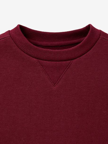Sweat col rond bordeaux - vertbaudet enfant 