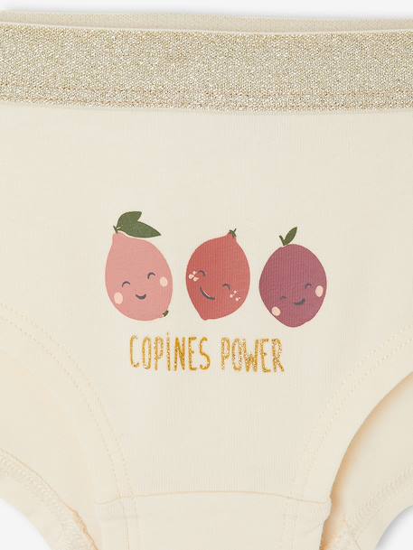 Lot de 5 shorties fille vieux rose - vertbaudet enfant 