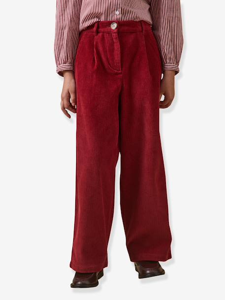 Pantalon large rouge - vertbaudet enfant 