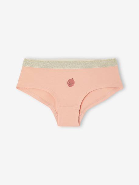 Lot de 5 shorties fille vieux rose - vertbaudet enfant 