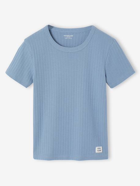 Lot de 3 T-shirts manches courtes bleu ciel - vertbaudet enfant 