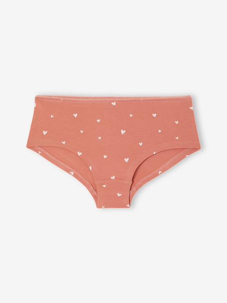Lot de 7 shorties fille beige - vertbaudet enfant 