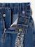 Jean large paperbag fille bleu foncé+bleu moyen - vertbaudet enfant 