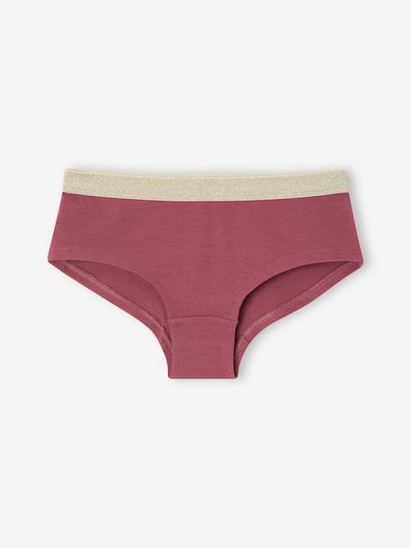 Lot de 5 shorties fille vieux rose - vertbaudet enfant 