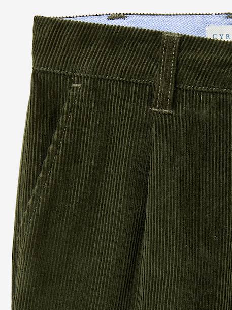 Chino velours vert sapin - vertbaudet enfant 