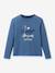 T-shirt manches longues imprimé bleu grisé - vertbaudet enfant 