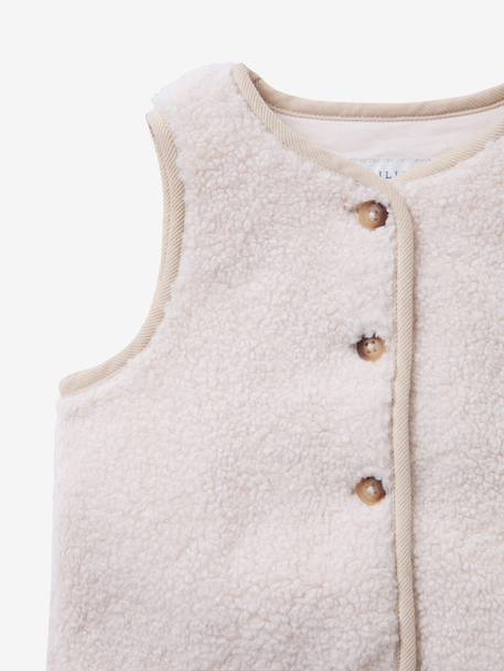 CYRILLUS mouwloos vest ecru - vertbaudet enfant 