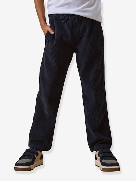 Pantalon velours Relax marine - vertbaudet enfant 