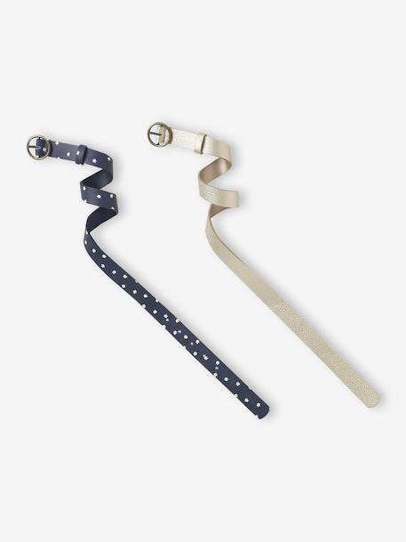 Fille-Accessoires-Lot de 2 ceintures fille ajustables