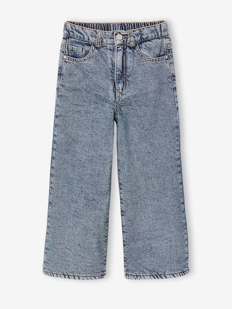 Jean large fille bleu moyen - vertbaudet enfant 