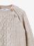 Pull torsadé beige - vertbaudet enfant 