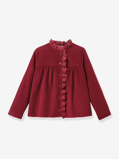 Chemise manches longues rouge - vertbaudet enfant 