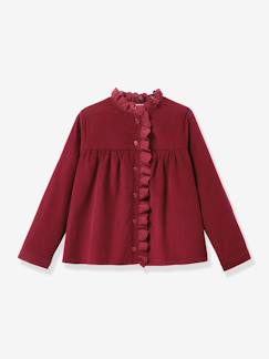 Meisje-Fluwelen blouse CYRILLUS