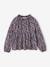 Blouse met print antraciet+vanille - vertbaudet enfant 