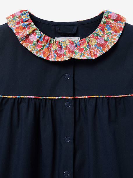 Tablier col fleuri rouge - vertbaudet enfant 