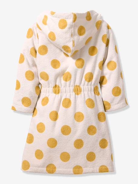 Peignoir enfant en coton blanc imprimé - vertbaudet enfant 