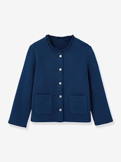 -Cardigan molleton