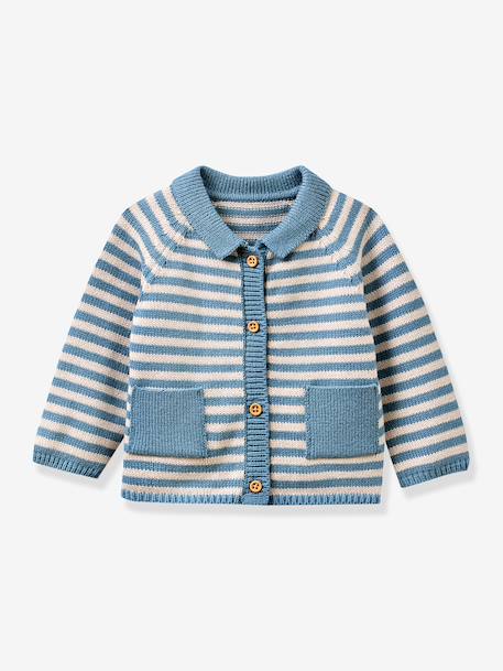 Ensemble naissance marin rayé rayé bleu - vertbaudet enfant 