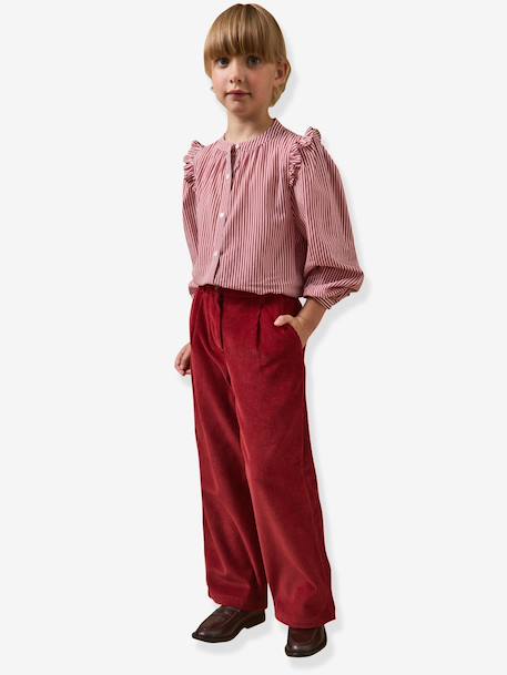 Wijde broek CYRILLUS rood - vertbaudet enfant 