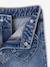 Wijde meisjesjeans middenblauw+ongewassen denim - vertbaudet enfant 