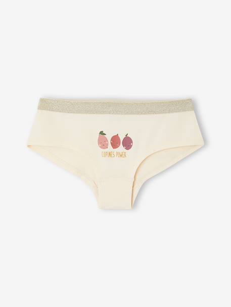 Set van 5 meisjesshorties oudroze - vertbaudet enfant 