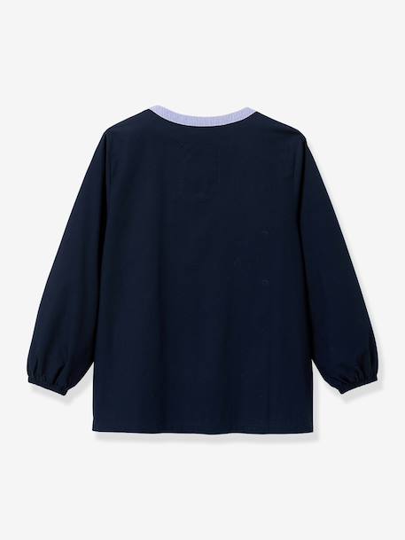 Effen schort CYRILLUS marineblauw - vertbaudet enfant 