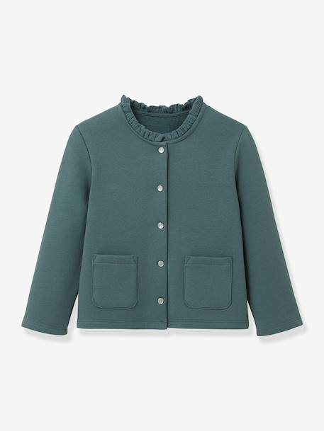 Cardigan molleton vert foncé - vertbaudet enfant 