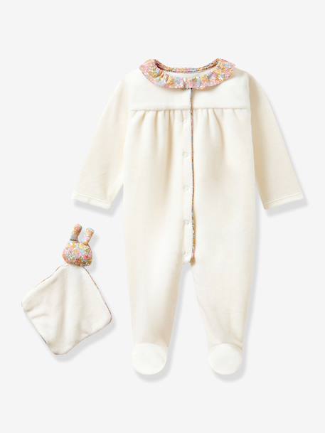 Pyjama à col volanté rose - vertbaudet enfant 
